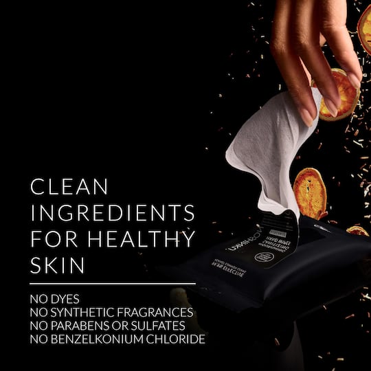 Noshinku Bergamot Nourishing Hand Sanitizing Wipes